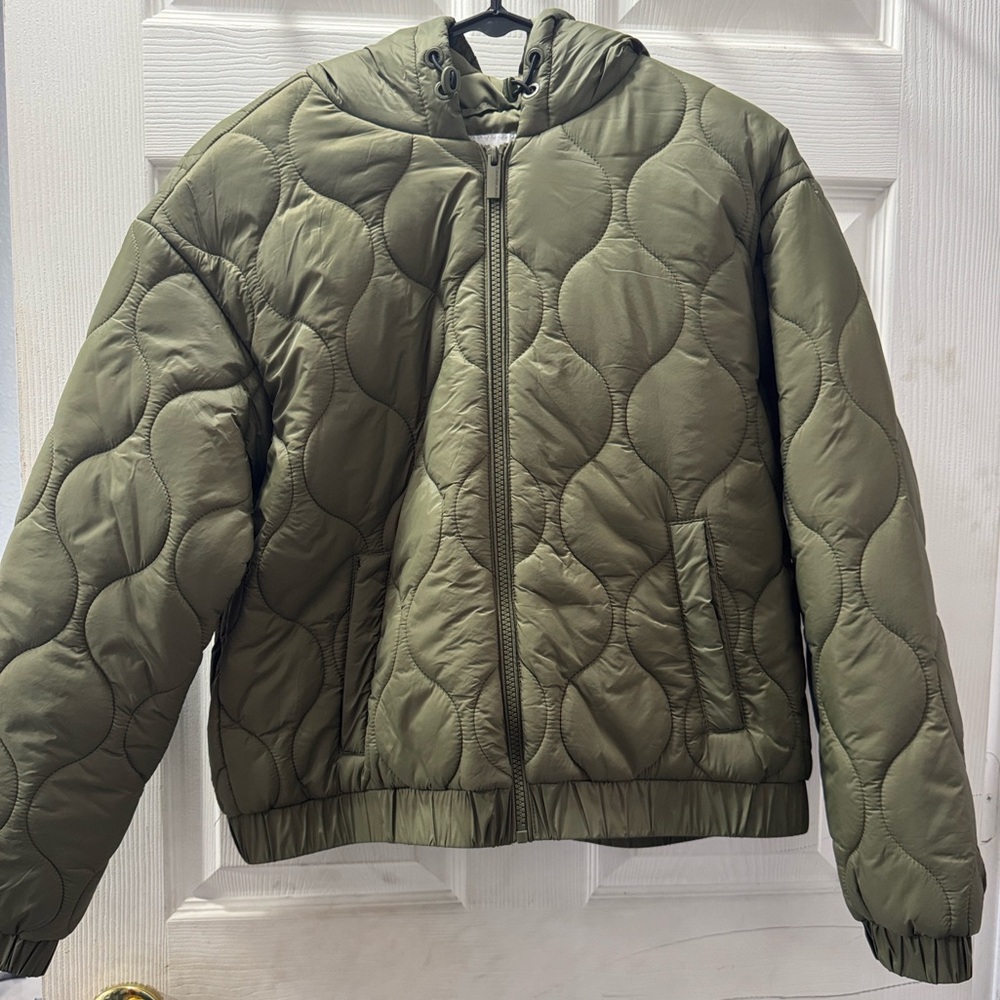 Calvin Klein Olive Quilted Jacket